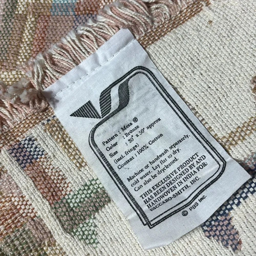Vacarro-smith Inc made in India southwestern bohemian handwoven throw tapestry